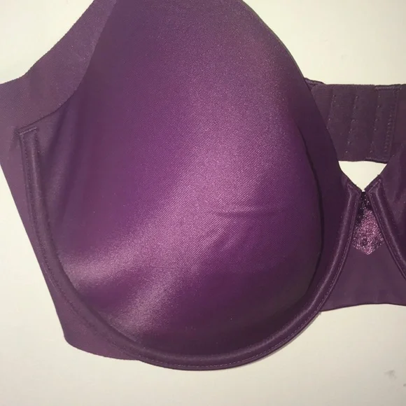 New full figure push up wired 40D bra in plum - Picture 7 of 7